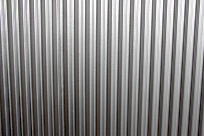 Corrugated 6a Frosted Silver Wall Display