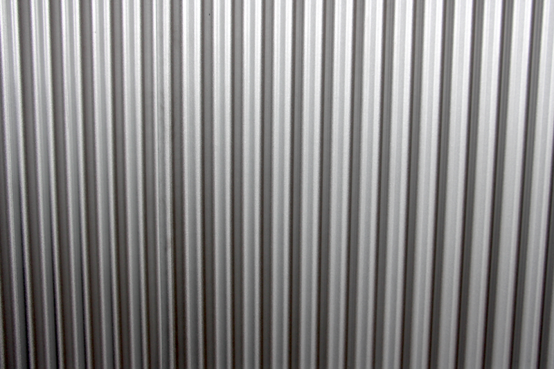 Metalunic Corrugated 6a Frosted Silver Wall Display