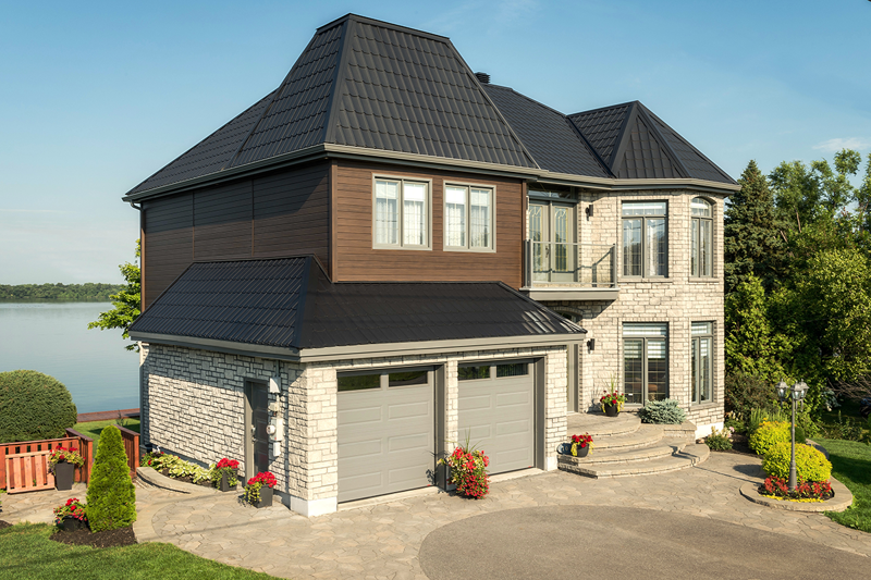 Metalunic Toscane Roofing Panels 9a Black with Distinction Expresso